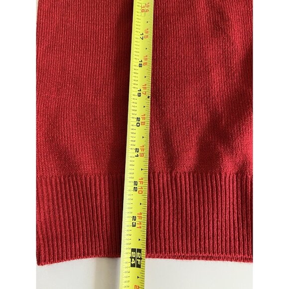 New York and Company Womens Size Small Red Cross Back Sweater Lattice Back NY&Co - Picture 8 of 8